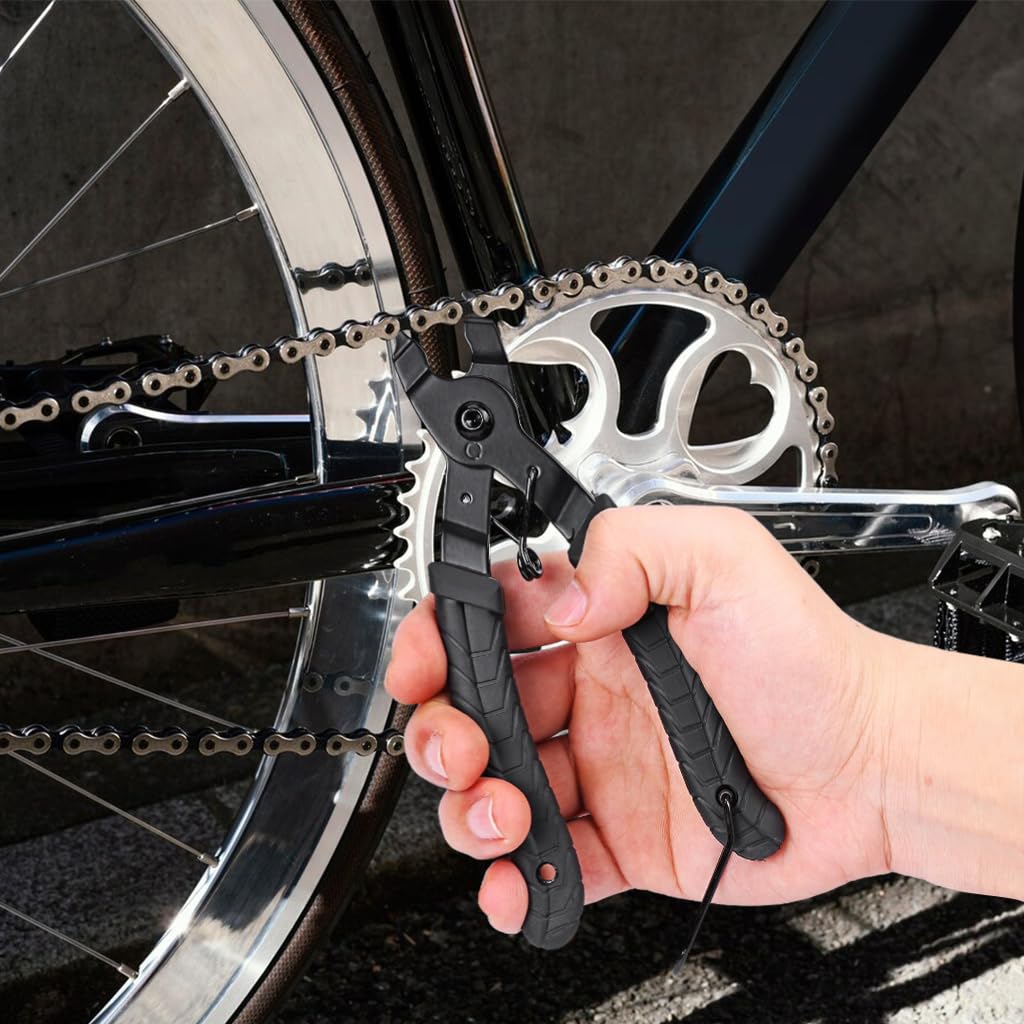 Serplex® Bike Link Plier 2 In 1 Bike Link Plier for Bike Link Opener Closer Plier Bike Chain Installation Tool Bike Link Remover Tool Universal Bike Link Plier Compatible with all Speed Chains Serplex® Bike Link Plier 2 In 1 Bike Link Plier for Bike Link Opener Closer Plier Bike Chain Installation Tool Bike Link Remover Tool Universal Bike Link Plier Compatible with all Speed Chains